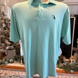 Mint Striped Polo Shirt